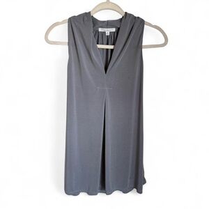 Green Envelope Charcoal Sleeveless Blouse